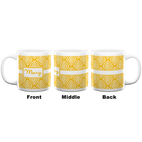 Tribal Diamond Coffee Mug - 20 oz - White APPROVAL