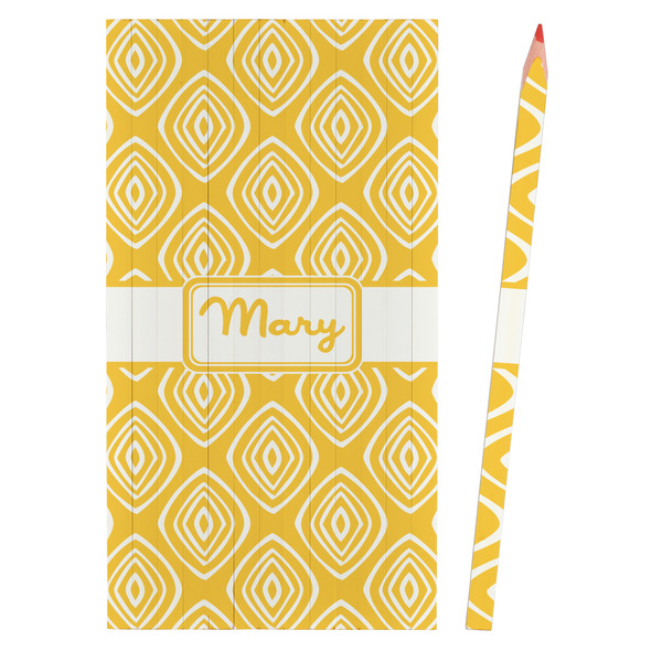 Tribal Diamond Colored Pencils - Front View