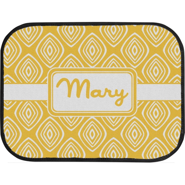 Tribal Diamond Custom Car Floor Mats (Back Seat)