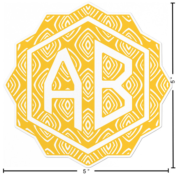 Tribal Diamond Custom Shape Iron On Patches - L - APPROVAL