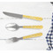 Tribal Diamond Cutlery Set - w/ PLATE