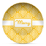 Tribal Diamond Microwave Safe Plastic Plate - Composite Polymer (Personalized)