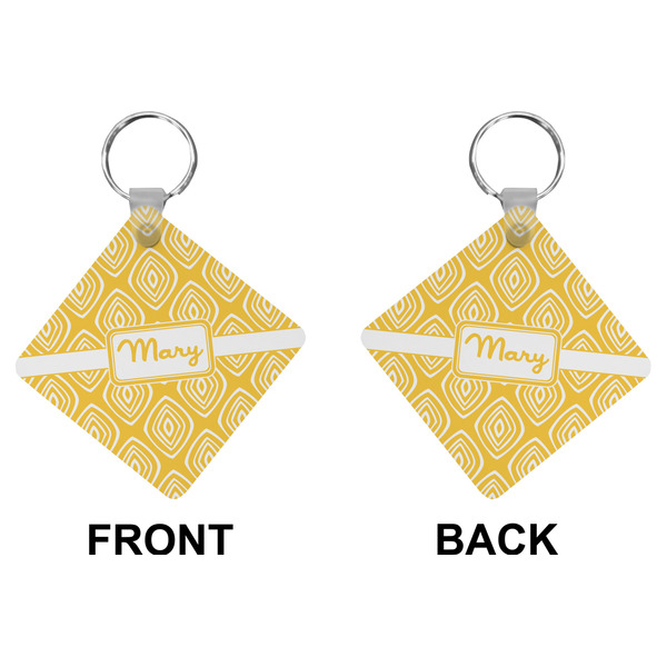 Tribal Diamond Diamond Keychain (Front + Back)