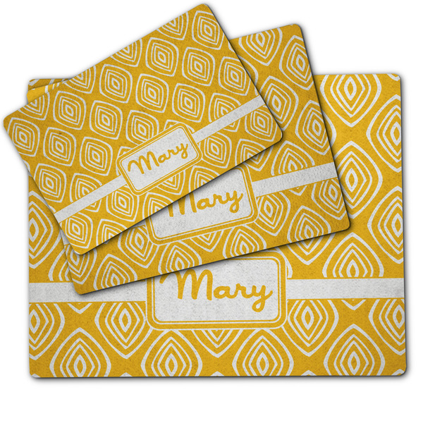 Tribal Diamond Dog Food Mat - MAIN (sm, med, lrg)