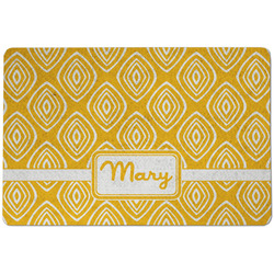 Tribal Diamond Dog Food Mat w/ Name or Text