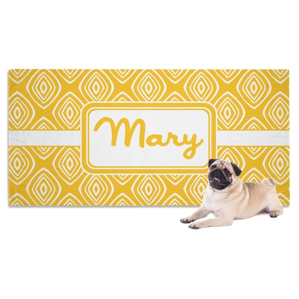 Custom Tribal Diamond Dog Towel (Personalized)