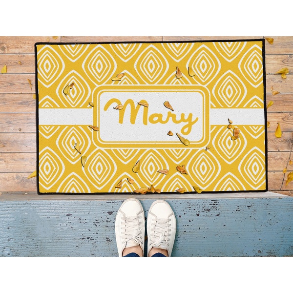 Tribal Diamond Door Mat - LIFESTYLE (Med)