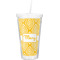 Tribal Diamond Double Wall Tumbler with Straw (Personalized)