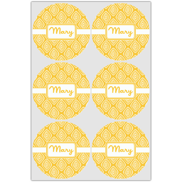 Tribal Diamond Drink Topper - Large - Set of 6