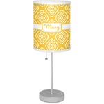 Tribal Diamond 7" Drum Lamp with Shade Linen (Personalized)