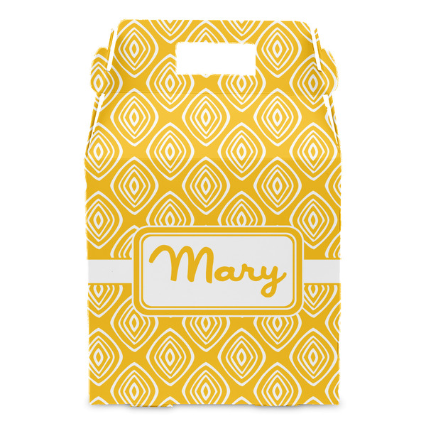 Tribal Diamond Gable Favor Box - Front