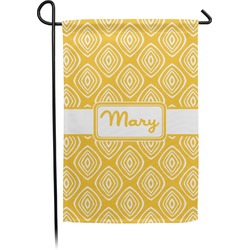 Tribal Diamond Small Garden Flag - Double Sided w/ Name or Text