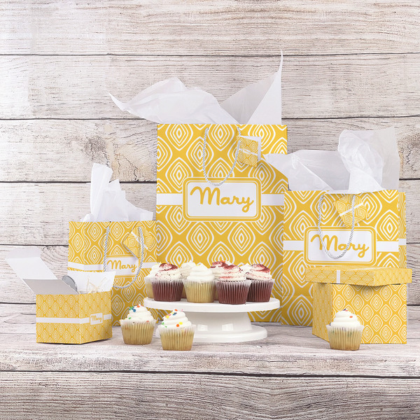 Tribal Diamond Gift Bags - In Context