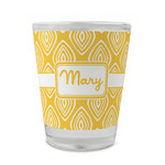 Tribal Diamond Glass Shot Glass - 1.5 oz - Set of 4 (Personalized)