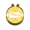 Tribal Diamond Golf Ball Marker - Hat Clip - Gold