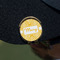 Tribal Diamond Golf Ball Marker Hat Clip - Gold - On Hat