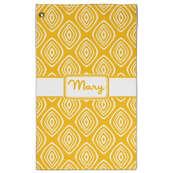 Custom Tribal Diamond Golf Towel - Poly-Cotton Blend w/ Name or Text