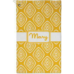 Tribal Diamond Golf Towel - Poly-Cotton Blend - Small w/ Name or Text