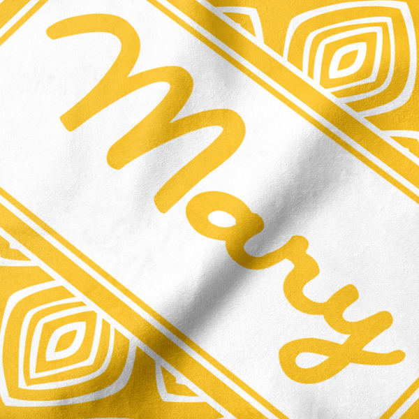 Tribal Diamond Hooded Baby Towel- Detail Close Up