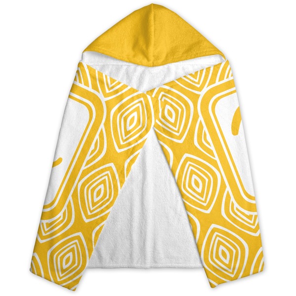 Tribal Diamond Hooded Towel - Folded