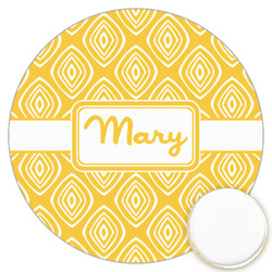 Tribal Diamond Printed Cookie Topper - 3.25" (Personalized)