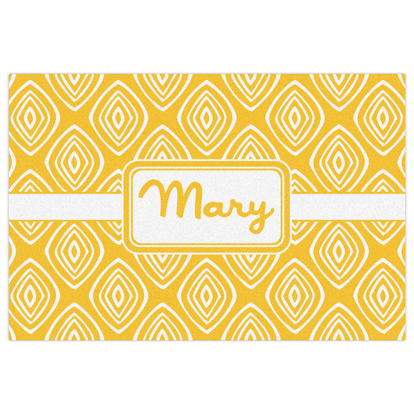 Tribal Diamond Indoor / Outdoor Rug - 4'x6' - Front Flat