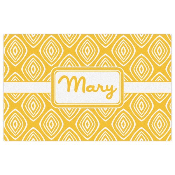 Tribal Diamond Indoor / Outdoor Rug - 5'x8' - Front Flat