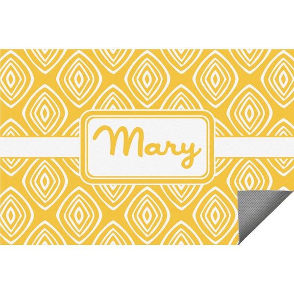 Custom Tribal Diamond Indoor / Outdoor Rug - 5'x8' (Personalized)