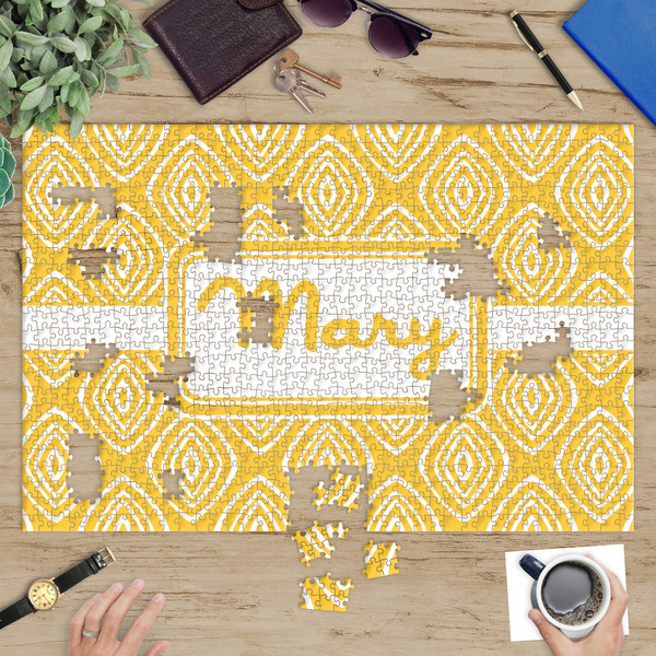 Tribal Diamond Jigsaw Puzzle 1014 Piece - In Context