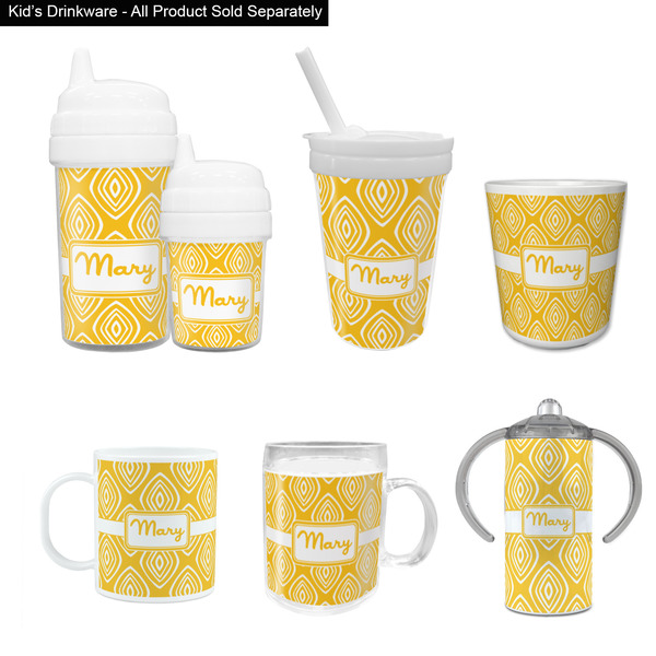 Tribal Diamond Kid's Drinkware - Customized & Personalized