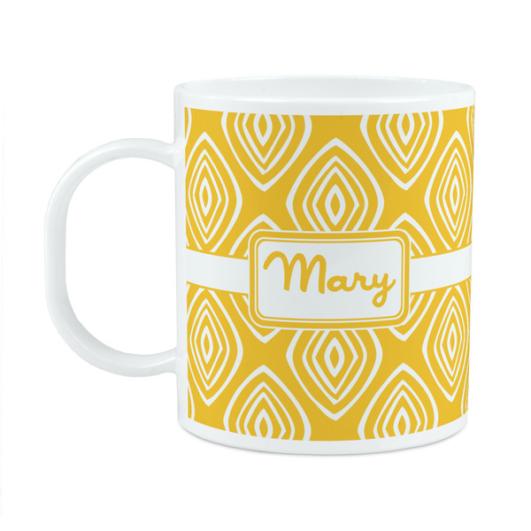 Custom Tribal Diamond Plastic Kids Mug (Personalized)