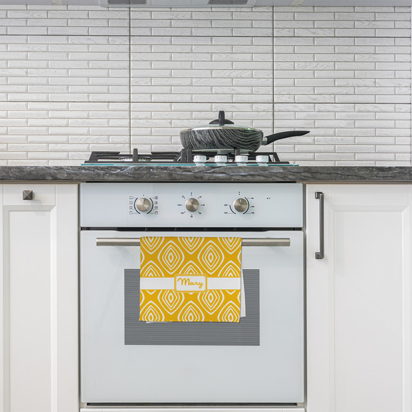 Tribal Diamond Kitchen Towel - Poly Cotton - Lifestyle