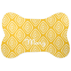 Tribal Diamond Bone Shaped Dog Food Mat (Personalized)
