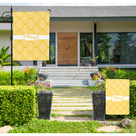 Tribal Diamond Large Garden Flag - Single Sided (Personalized)