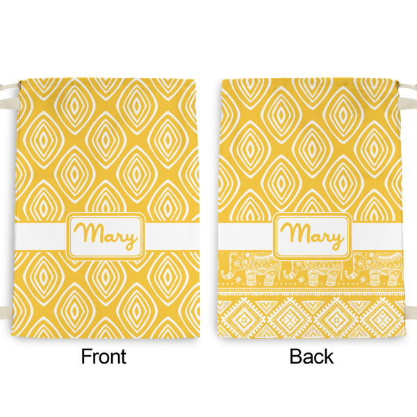 Tribal Diamond Large Laundry Bag - Front & Back View