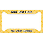 Tribal Diamond License Plate Frame - Style A (Personalized)