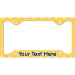 Tribal Diamond License Plate Frame - Style C (Personalized)