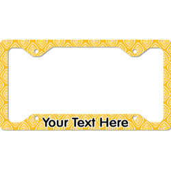 Tribal Diamond License Plate Frame - Style C (Personalized)