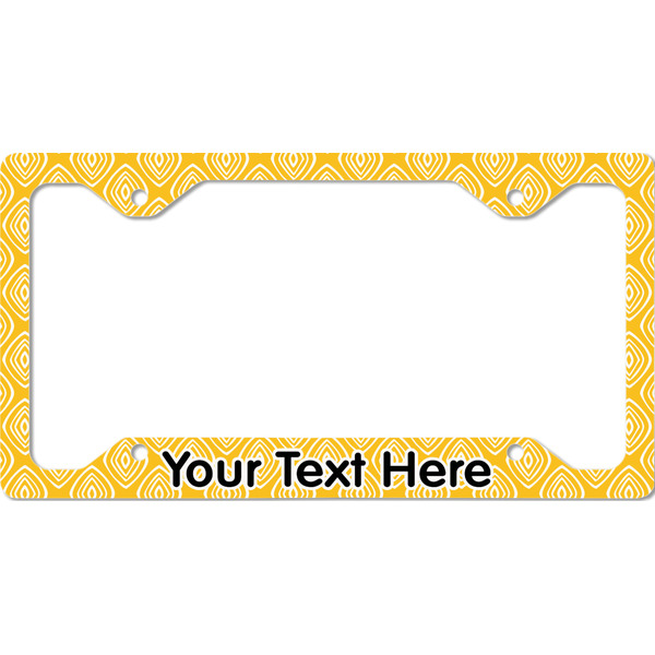 Tribal Diamond License Plate Frame - Style C