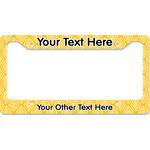 Tribal Diamond License Plate Frame - Style B (Personalized)