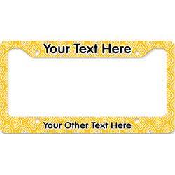 Tribal Diamond License Plate Frame - Style B (Personalized)