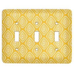 Tribal Diamond Light Switch Cover (3 Toggle Plate)