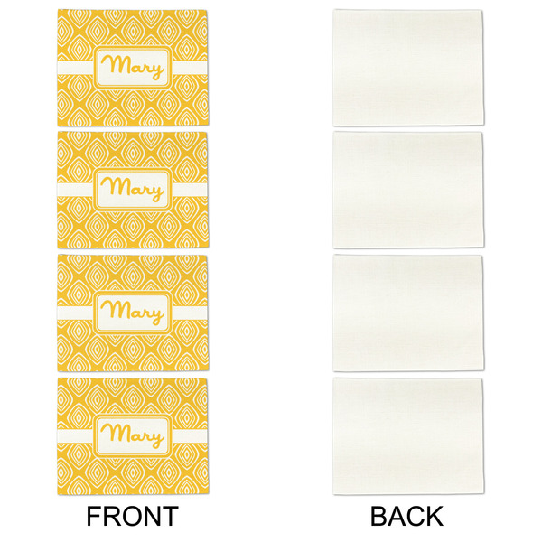 Tribal Diamond Linen Placemat - APPROVAL Set of 4 (single sided)