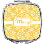 Tribal Diamond Compact Makeup Mirror (Personalized)