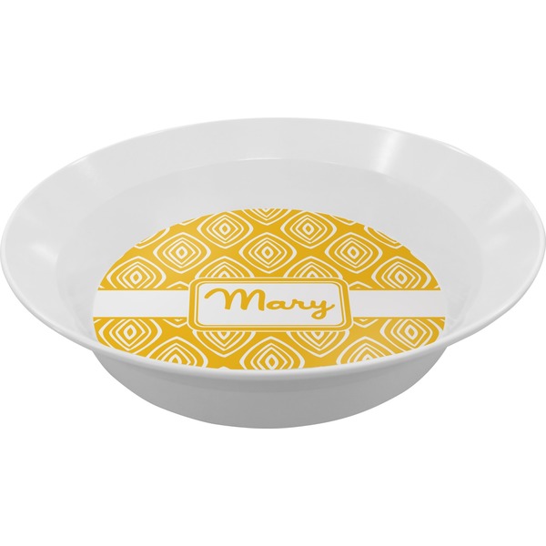 Custom Tribal Diamond Melamine Bowl (Personalized)