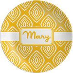 Tribal Diamond Melamine Salad Plate - 8" (Personalized)