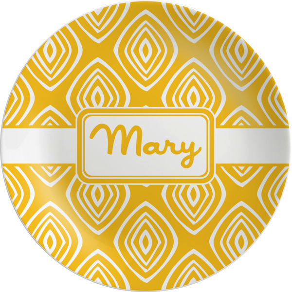 Custom Tribal Diamond Melamine Salad Plate - 8" (Personalized)