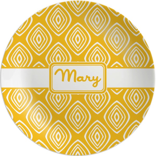 Custom Tribal Diamond Melamine Plate (Personalized)