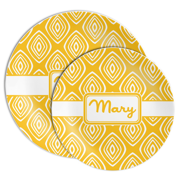 Tribal Diamond Melamine Plates - PARENT/MAIN