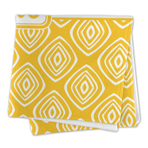 Tribal Diamond Microfiber Dish Rag - FOLDED (square)